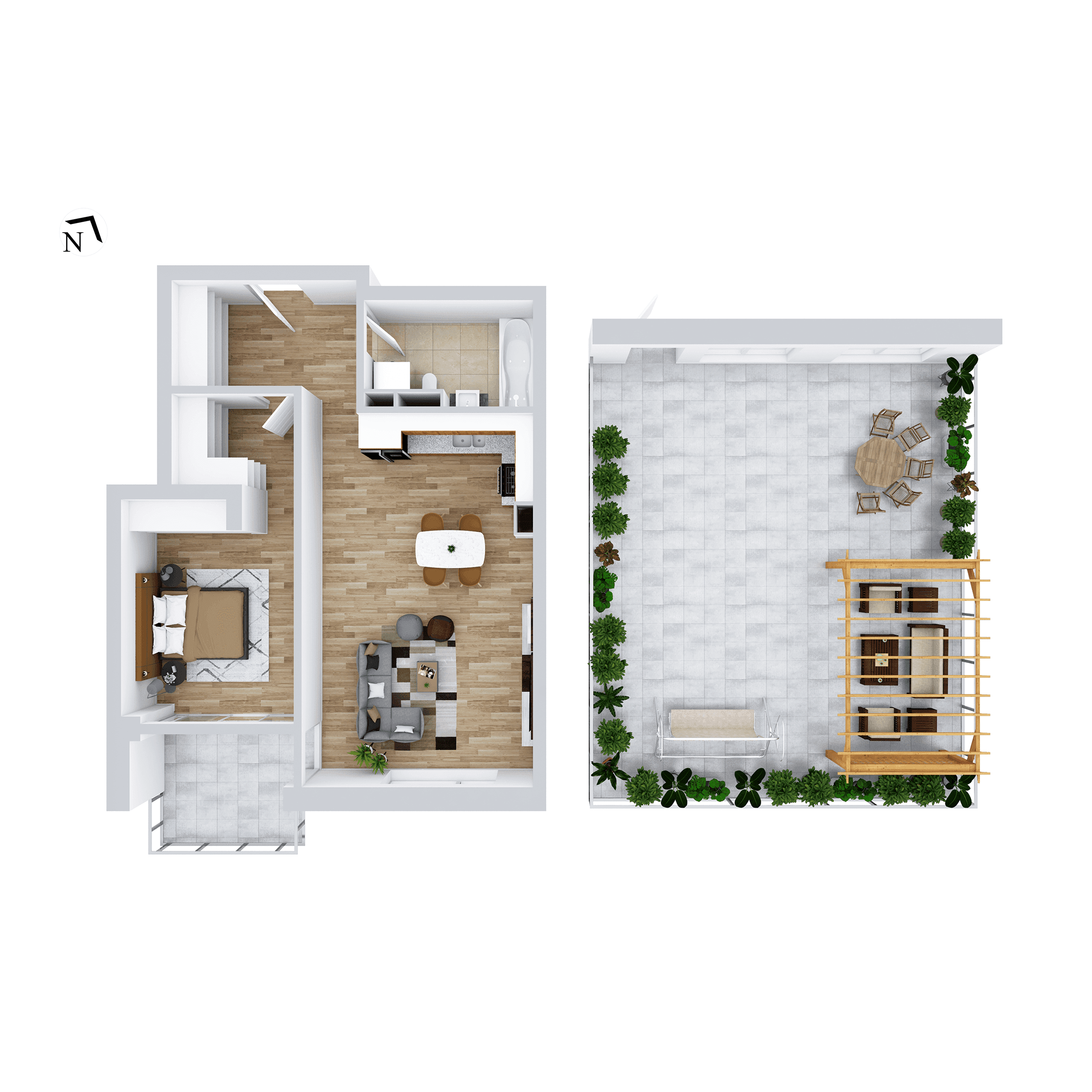 Plan apartament B52