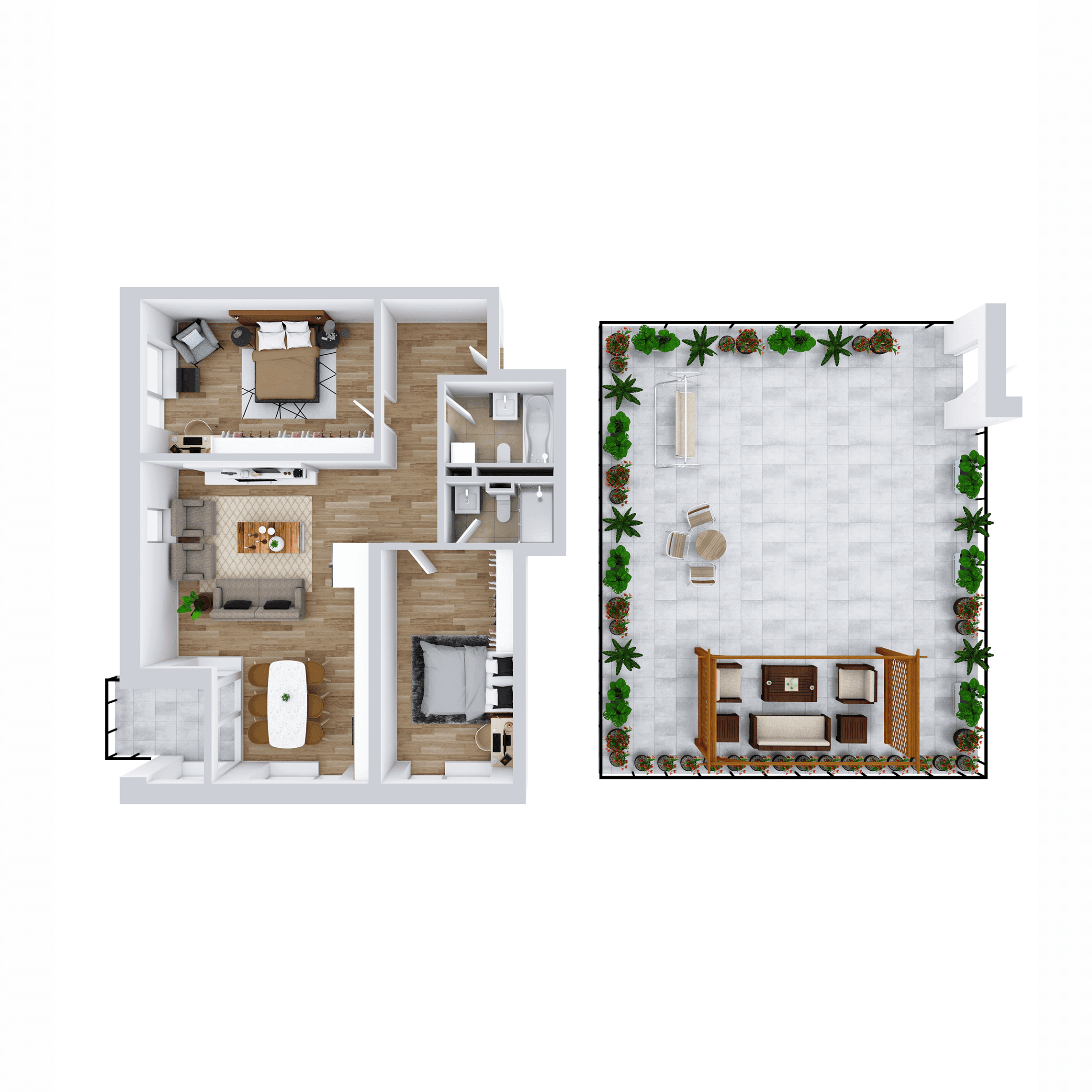 Plan apartament B53