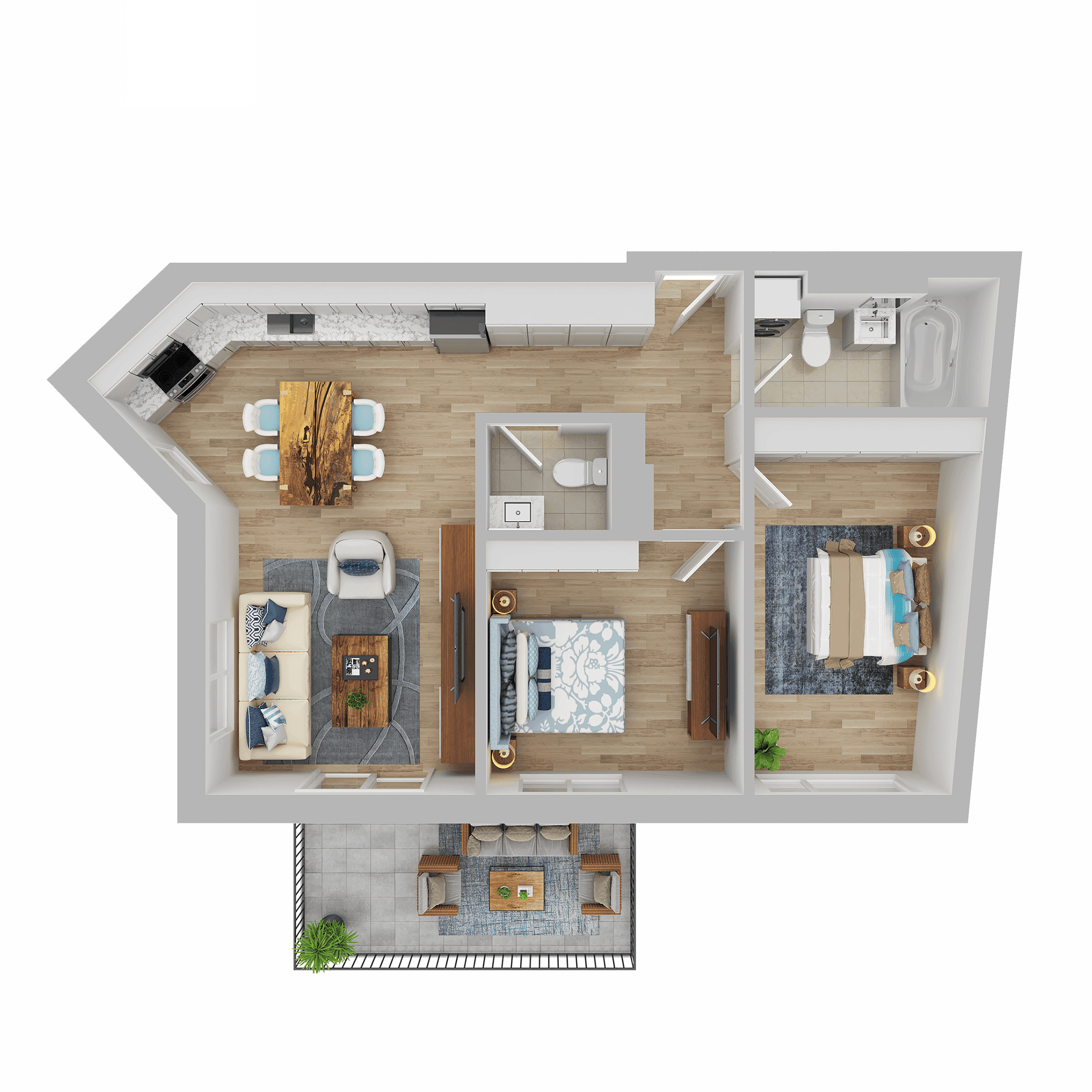 Plan apartament D1.01