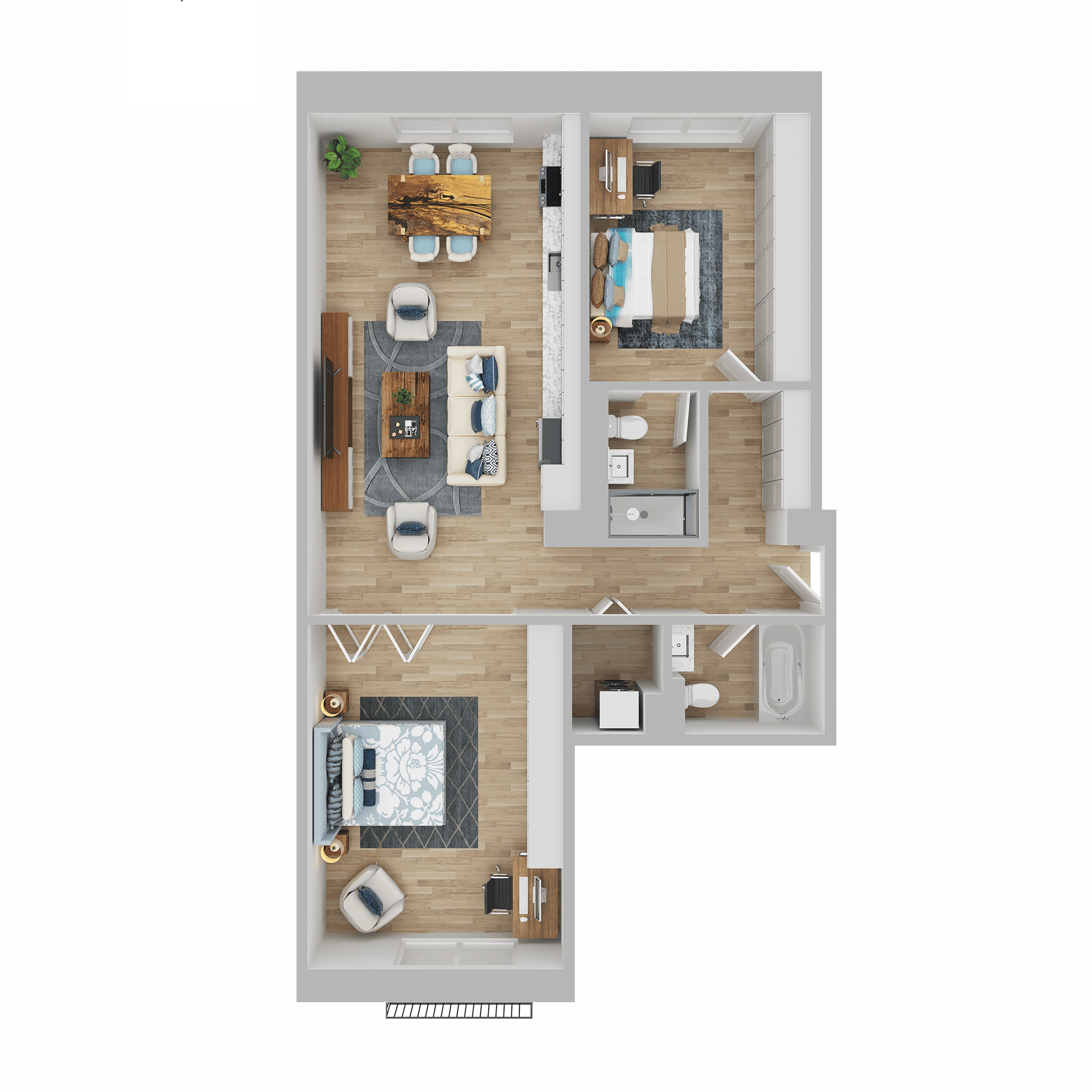 Plan apartament D1.04