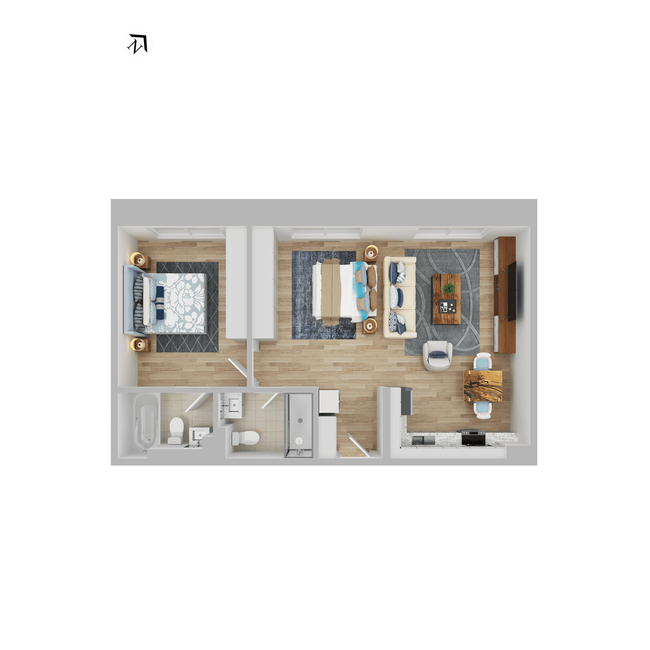 Plan apartament D15