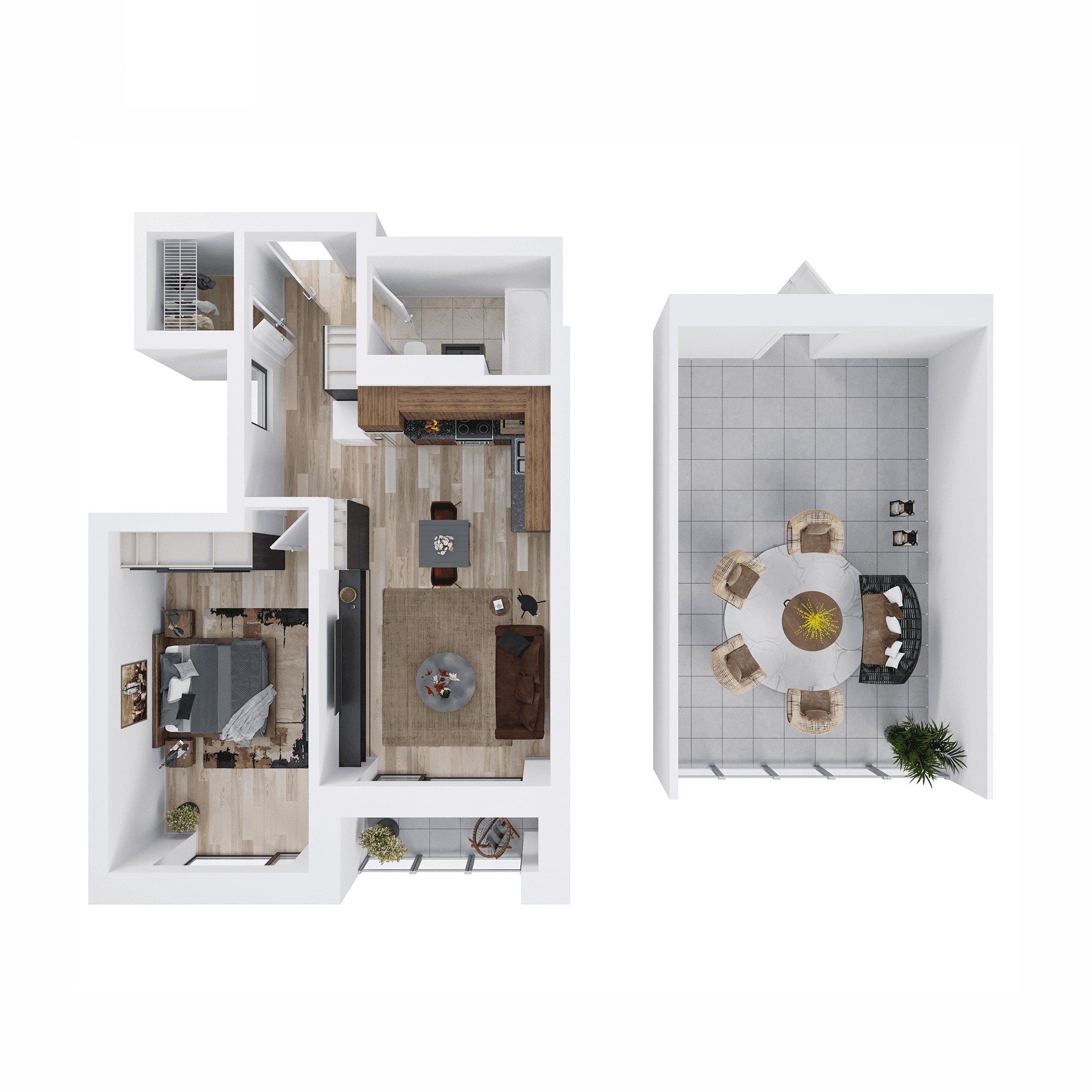 Plan apartament A43
