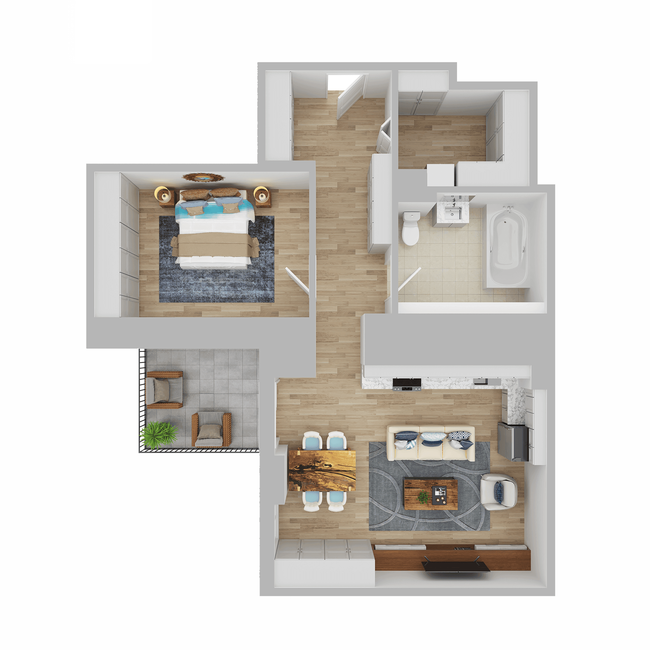 Plan apartament D1.02